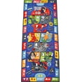 thumbnail image 2 of KC Cubs | Justice League Boys & Girl Super Hero Hopscotch Number Counting ABC Alphabet Activity Educational Learning & Game Play Area Rug Carpet for Kids and Children Bedrooms, Classroom and Playroom, 2 of 8