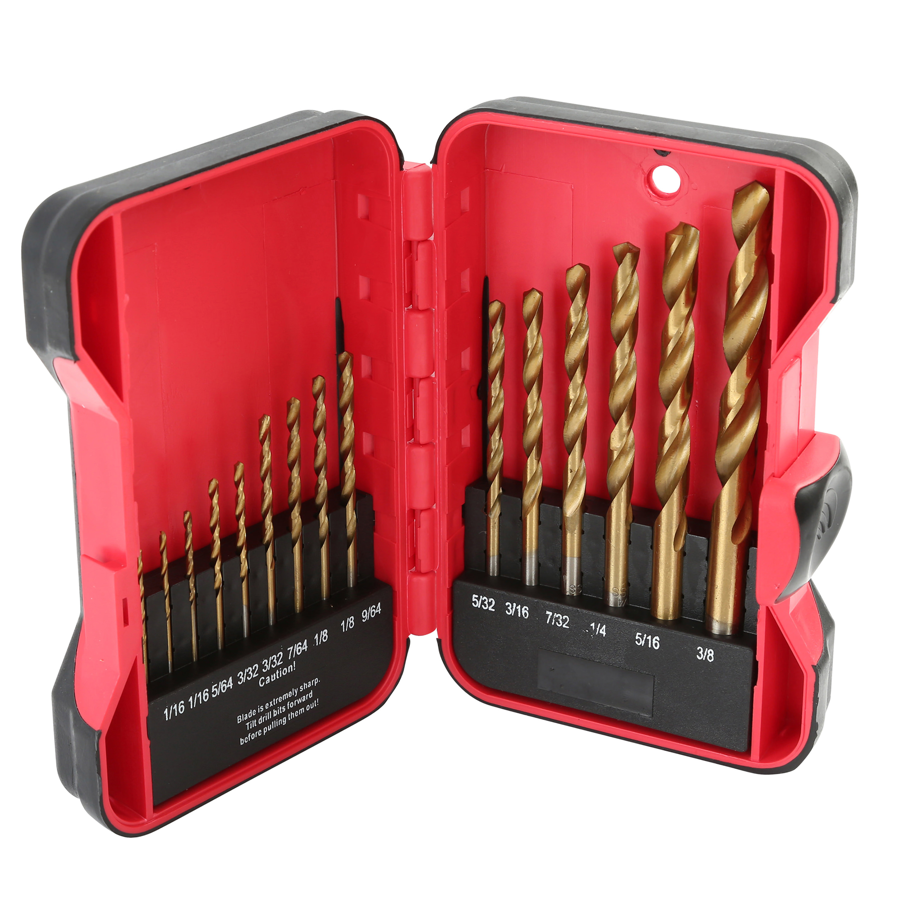 Hyper Tough 15-Piece Titanium Drill Bit 