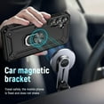 thumbnail image 6 of S23 FE Case Samsung S23 FE 5G Phone Case Galaxy S23 FE Case,Military Grade Protective Samsung S23 FE Case with Ring Kickstand for Samsung Galaxy S23 FE Black Case, 6 of 12