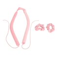 thumbnail image 2 of Heatless Curling Rod Headband with Tail Rope Soft Rubber Prevent Damage DIY Hair Curls Roller for Sleeping Pink, 2 of 5