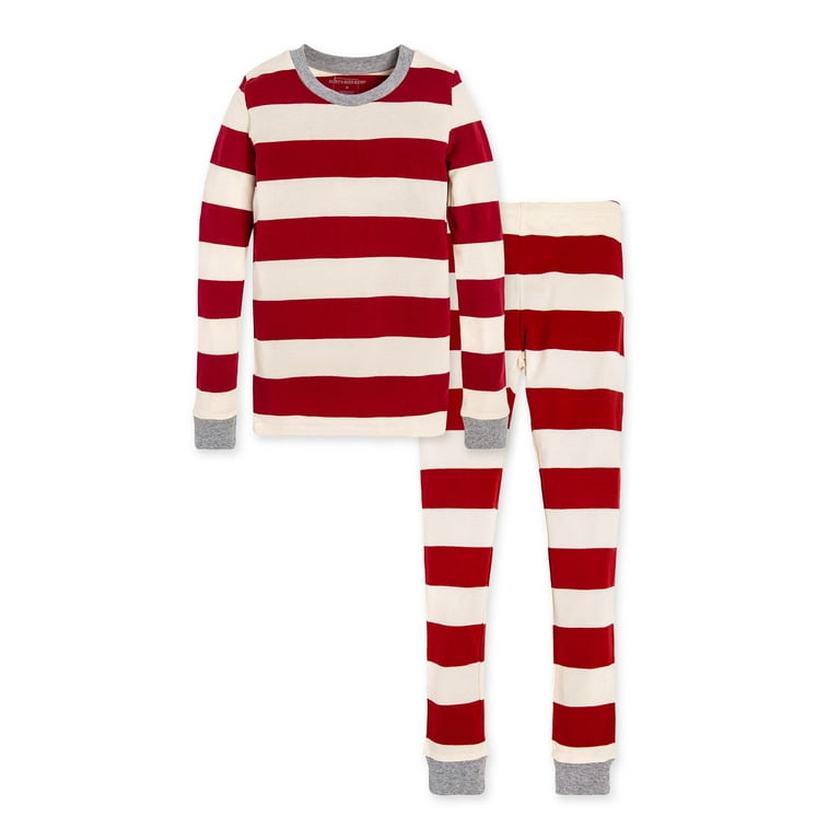Rugby stripe family pajamas clearance