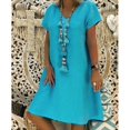 thumbnail image 2 of MesaSe Femmes Été Style Féminin Vestido T-Shirt Coton Décontracté Grande Taille Dames Robe, 2 of 7