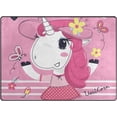 thumbnail image 2 of Coolnut Beautiful Unicorn Girl in Dress Lightweight Area Rugs Carpet Mats Floor Rug Home Decor for Kids Room Living Room, 63"x 48", 2 of 6
