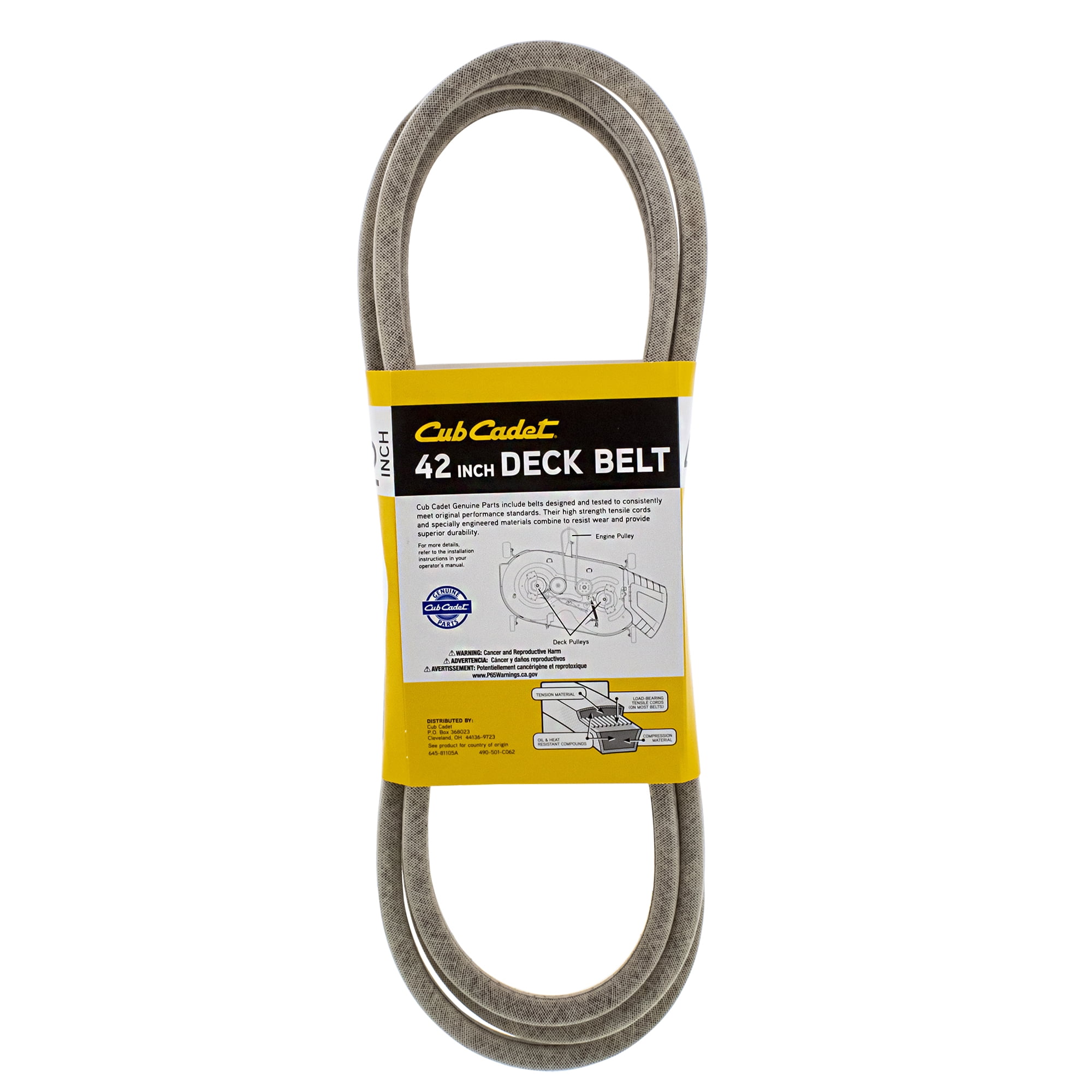 8TEN Antriebsriemen – Ersatz Für MTD, Cub Cadet, Troy Bilt Rasentraktoren (42 Zoll Mäher), 1,27 Cm X 254 Cm