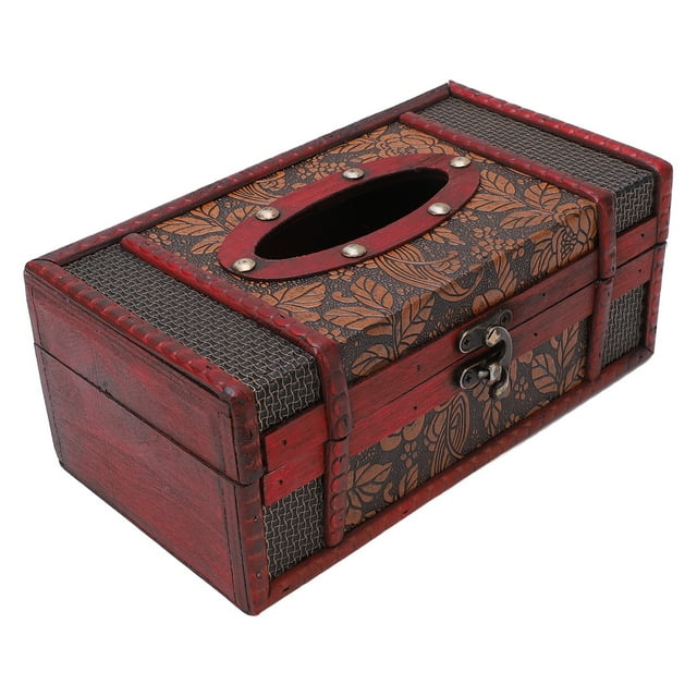 Tissue Paper Box,Wooden Tissue Box Vintage Retro Tissue Box Holder Wooden Tissue Box Impressive Results