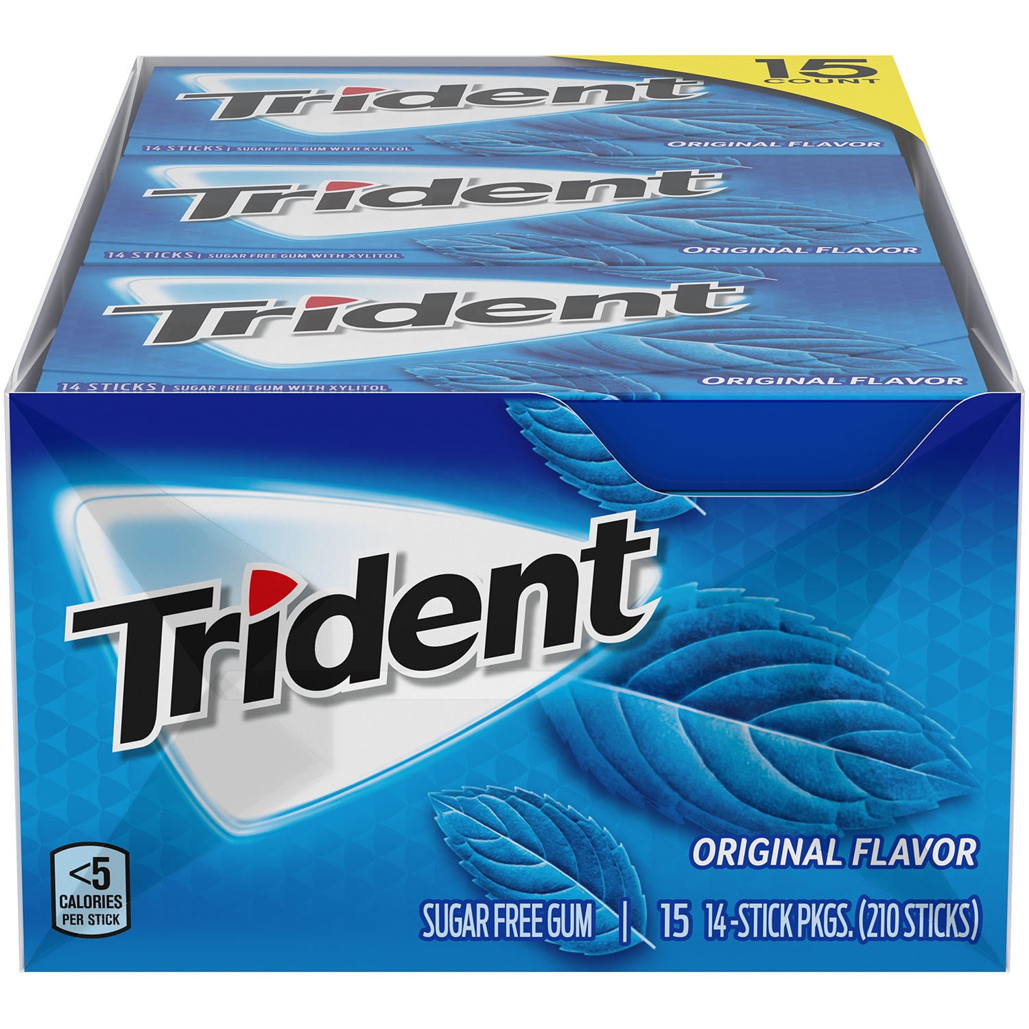 Trident Original Flavor SugarFree Gum (14 pc./pk., 15 pk.)