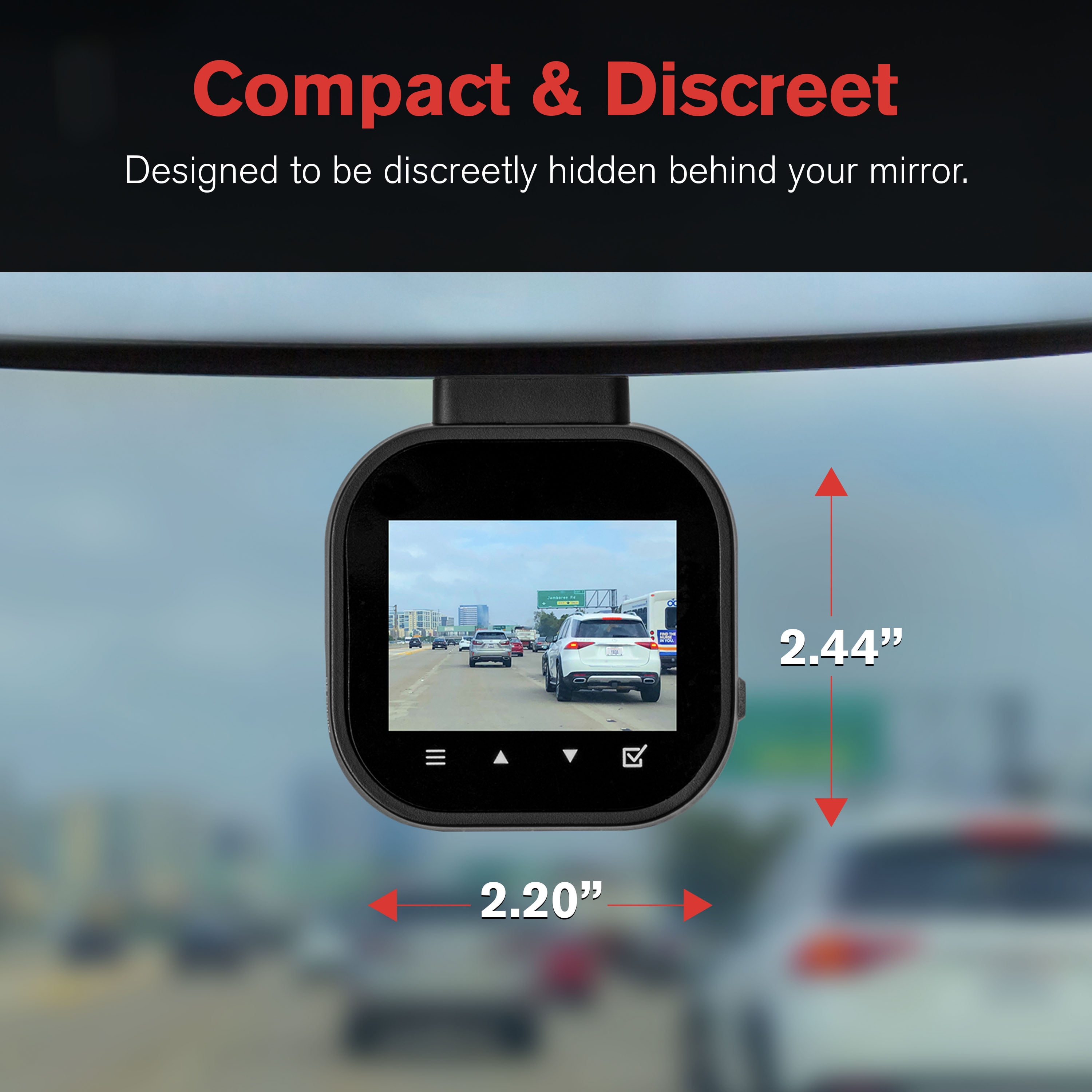 (3 pack) YADA Roadcam PLUS WIFI, 1080P Dash Cam with App Control and Smart G-Sensor Recording, 16GB Memory Card, BT532967