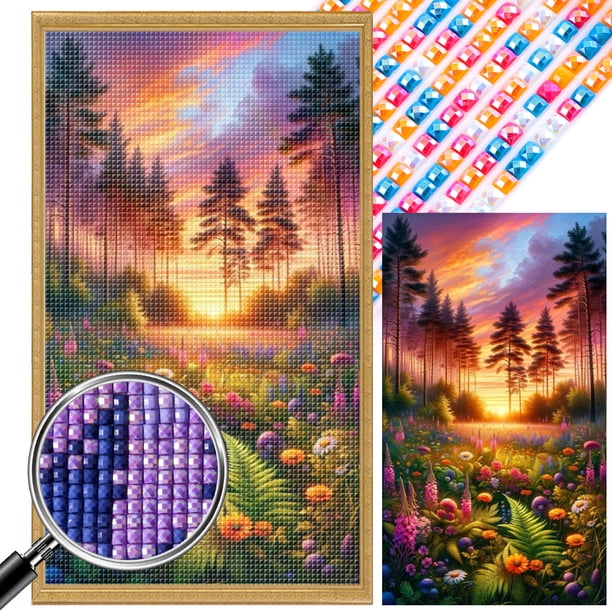 5D DIY Taladro Cuadrado Taladro AB Parcial Paisaje Kit Likrtyny ZQA4831