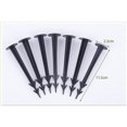 thumbnail image 2 of Pack of 100 Ground Stakes for Fixing Weed Control Cloth, or Mole Control Net Black, 2 of 5