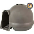 thumbnail image 6 of Petmate Booda Dome Clean Step Plastic Enclosed Cat Litter Box, 95% Recycled, Brushed Nickel, 6 of 9