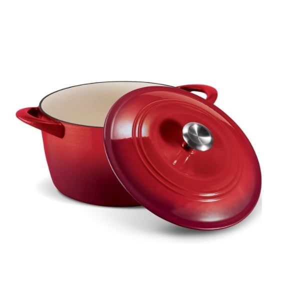 Tramontina 80131/346DS Enameled Cast Iron 7Qt. Covered Round Dutch