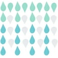 thumbnail image 1 of SHISUYAN 4 Strings of Wedding Party Baby Shower Decorative Raindrops Banner Party Layout Banner Decor, 1 of 8