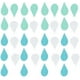 thumbnail image 1 of 4 cuerdas de fiesta de bodas baby shower gotas de lluvia decorativa de banner diseño de fiesta decoración de banner, 1 of 7