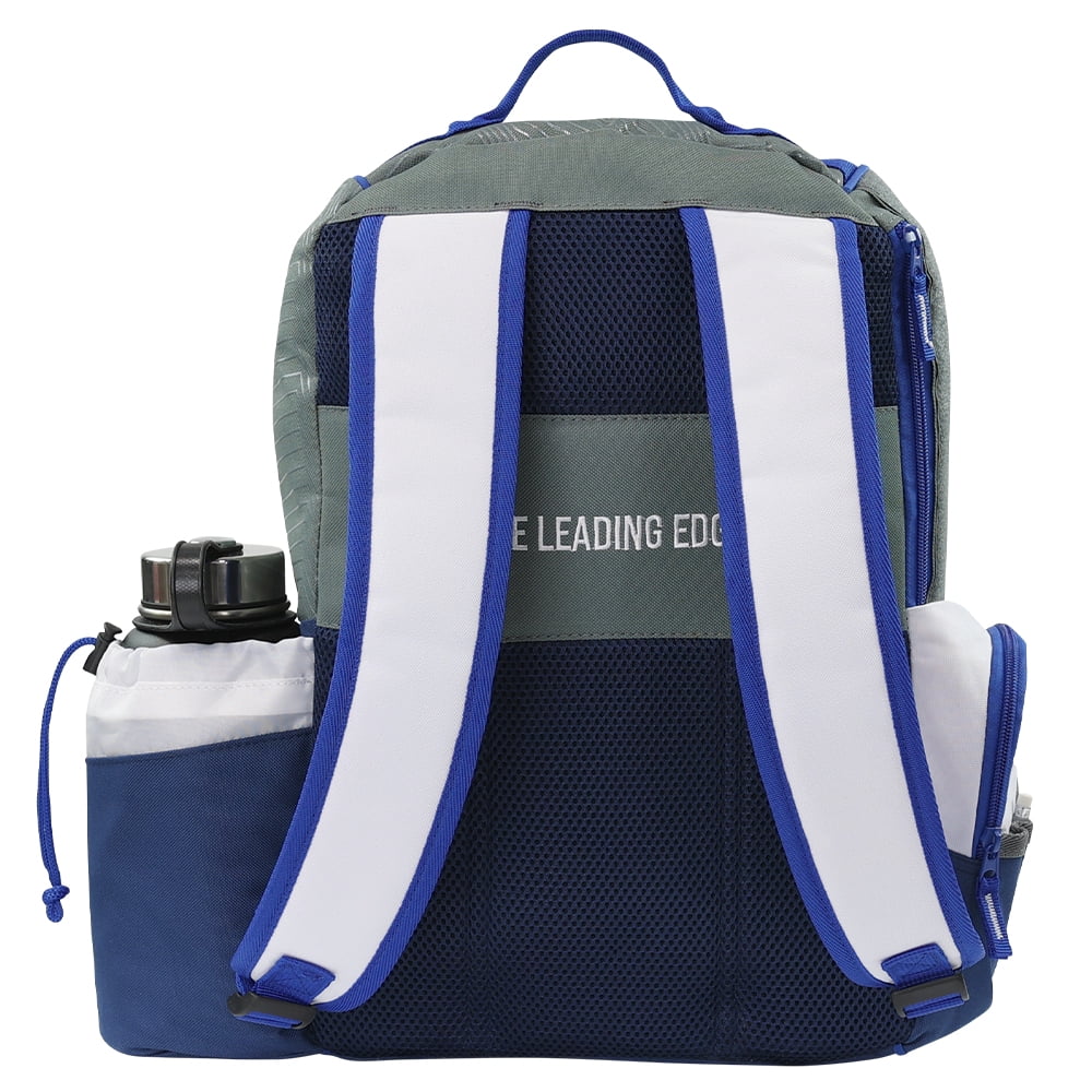 MVP Disc Sports Shuttle Disc Golf Backpack Bag (Light Gray/Slate Blue)