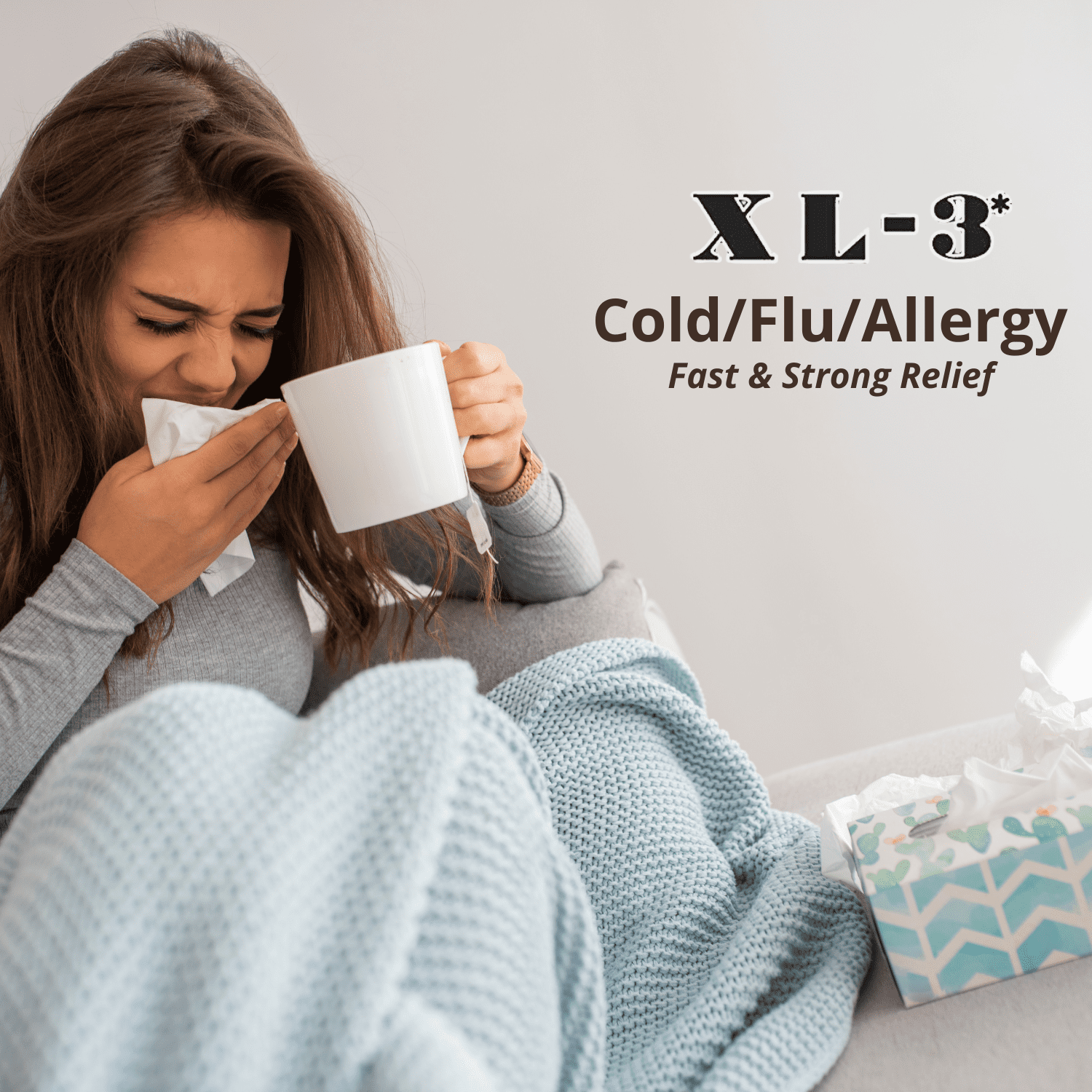 Xl-3 Cold and Flu Tablets, Temporary Relieves Nasal Congestion and Fever, Non-Drowsy, 20 Count