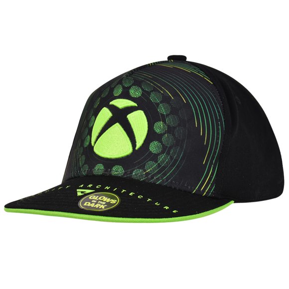 Gorra de Béisbol Microsoft Xbox Brilla en la Oscuridad Estilo Skater Verde