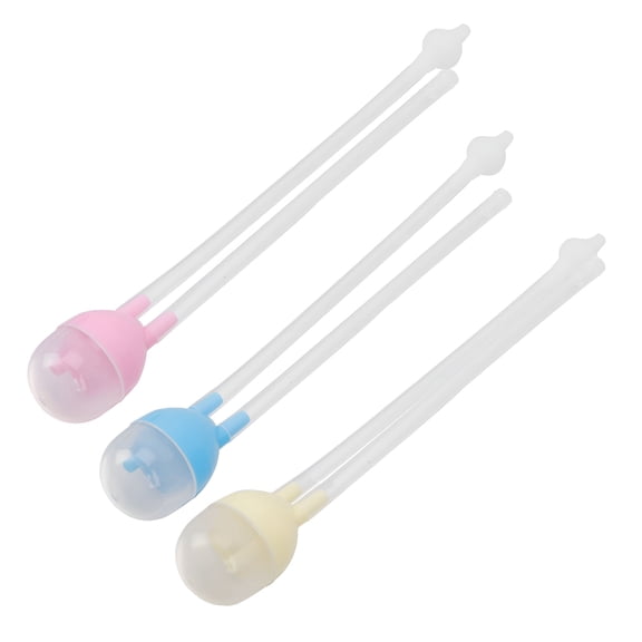 XIRQI 3 PCS Baby Nasal Aspirator Booger Sucker Nose Suction Infant Cleaners Household Newborn Vacuum Child