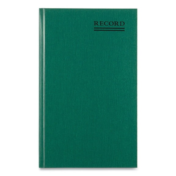 National 56131 Emerald Series 12.25 in. x 7.25 in. Sheets Account Book - Green