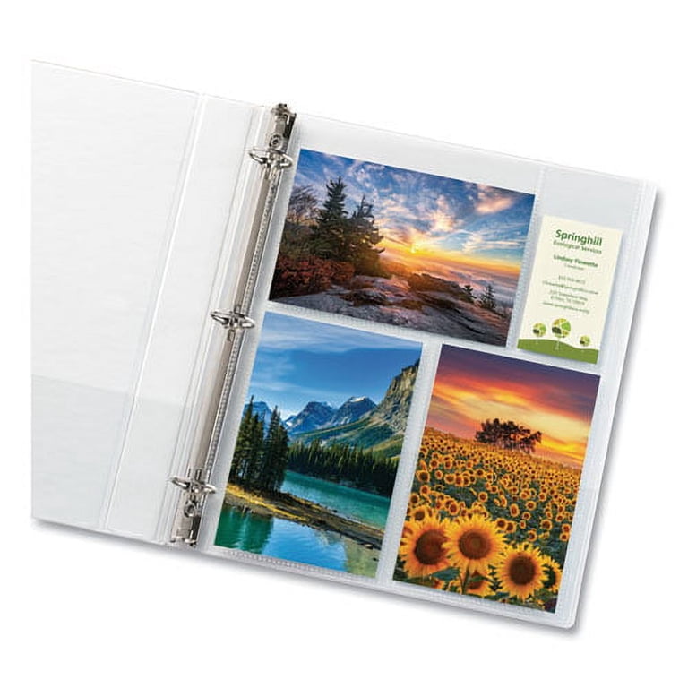 Photo Storage Pages For Six 4 X 6 Mixed Format Photos, 3-Hole