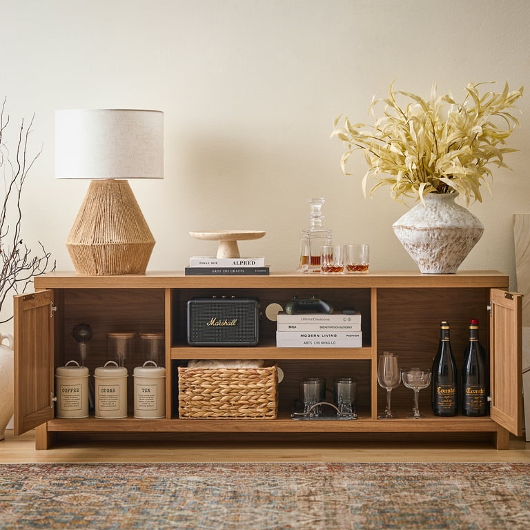 Hereford Oak 2 Door Corner TV Stand Unit In Light Oak Finish | Media