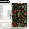 thumbnail image 3 of COEQINE Headrest Protector for Recliners, Waterproof Faux Leather Headrest Cover for Recliners, Easy to Clean Decorative Cover with Hook and Loop Fasteners, Christmas Tree Holly, 3 Pieces, 3 of 7