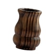 thumbnail image 4 of Jarrones de madera para flores, jarrón de madera para botellas, macetas de madera únicas retro, jarrones de flores de madera para maquillaje, arreglos SM SunniMix florero de madera, 4 of 8