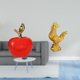 thumbnail image 2 of Adorno De Estatua De Cerámica Y Gallo, Obra De Arte De Simulación, Escultura De Fruta, Decoración Feng Shui Para Cafetería, Sala De Estudio, Cumpleaños, Aniversarios, Hotel, Inauguración, 2 of 8