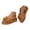 Yellow, variant on OOOUM Bow Platform Sandals For Women Comfortable Cushioned Soft Wedge Sandals Open Toe Slip On Casual Summer Beach Flats Khaki US:5.5