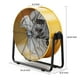 thumbnail image 2 of Ventilador de tambor Simple Deluxe de 50 cm, metal pesado, industrial, amarillo, 2 of 7