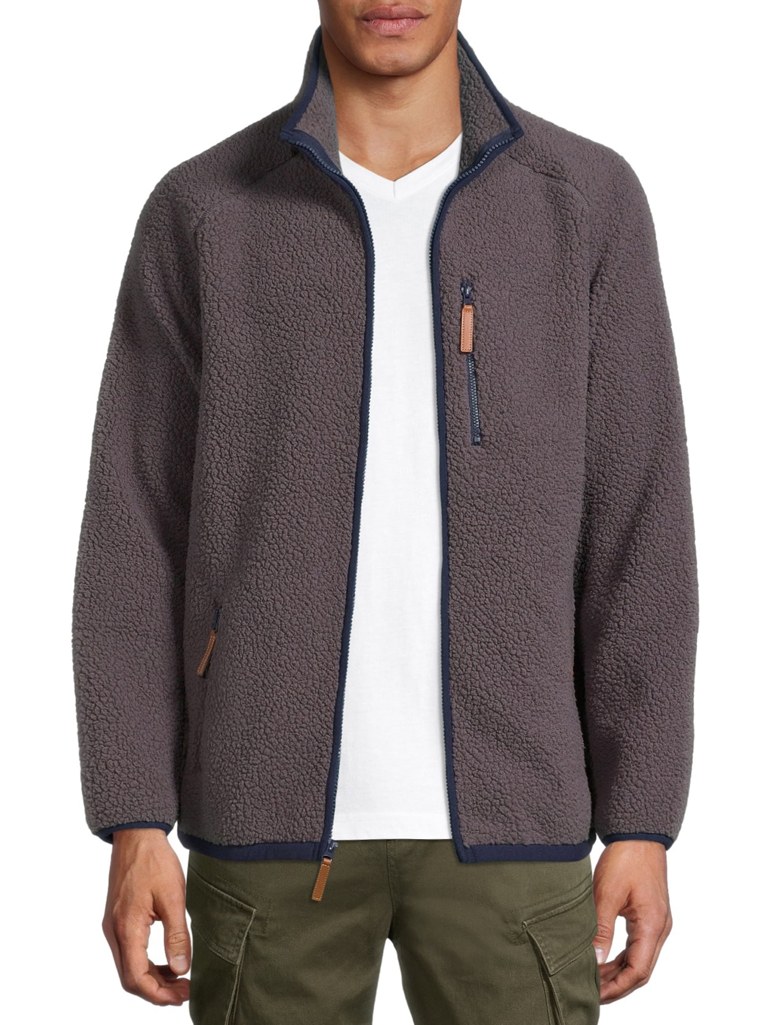 Men's Faux Sherpa Full Zip Jacket