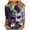 A59 Purple, variant on Cadancy Mardi Gras Shirt for Women Plus Size Trendy Graphic Casual Shirts 3/4 Sleeve Crew Neck Carnival Blouse Holiday Funny Rave Party Outfits Tops