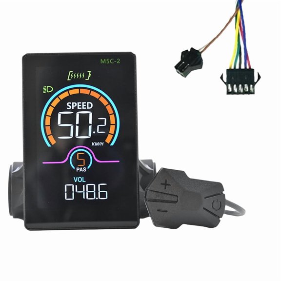 M5C-2 E-Bike Bluetooth LCD Display Meter Electric Scooter Speedometer Panel UART for Mountain Bike SM5 2PIN New