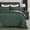 Dark Green, variant on Sprout Green King Size Quilt Set - Soft Microfiber Bedspread with 2 Shams, Lightweight & All-Season Geometric Coverlet for Cozy Bedding