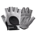 thumbnail image 2 of Guantes de entrenamiento, guantes de levantamiento de pesas, guantes de ciclismo, guantes antideslizantes para deportes al aire libre, guantes de L Gris claro, 2 of 8