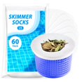 thumbnail image 1 of Calcetines para skimmer de piscina KGC, paquete reutilizable de 60 unidades para canastas de skimmer, 1 of 6