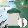 thumbnail image 4 of Outsunny Camping Shower Tent, Privacy Shelter with Solar Shower Bag, Removable Floor and Carrying Bag, Green, 4 of 9