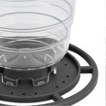 thumbnail image 4 of PavilionShaped Bird Feeder Transparent Hanging Bird Feeder with Wide Opening Movable Cover(Gray ), 4 of 5