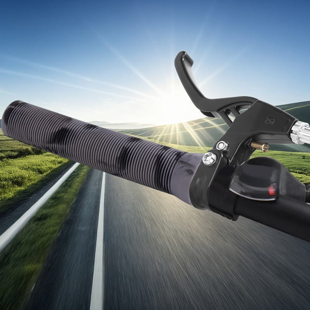 Parabrisas Moto Puños Bicicleta Puños De Goma Antideslizantes Para Manillar De Bici (22 Mm) - Par Negro Para MTB, Carretera O Ciudad Empuñaduras Para Bicicleta Doble Bloqueo Pegatinas Moto