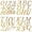Gold-16sheets, variant on Large Letter Stickers 3 Inch Gold, 16 Sheets Glitter Self Adhesive Waterproof Stickers for Wedding Bulletin Board Home Office Decor
