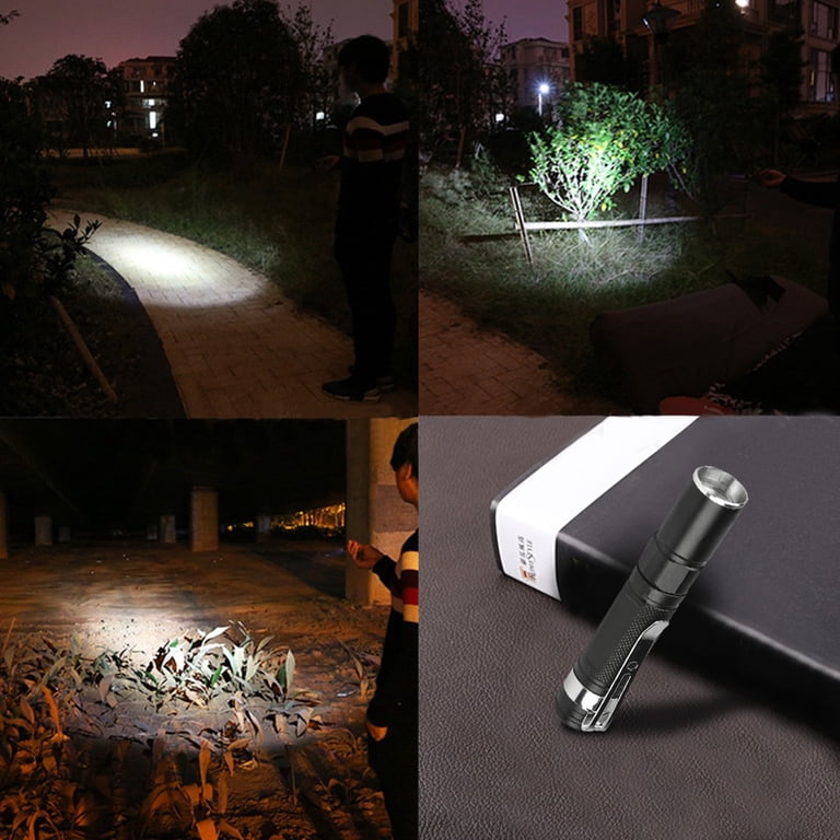Annteneo Rechargeable Flashlight 2-Pack - 1300 Lumen, LCD Display, Zoomable, IPX6 Waterproof For Camping & Home