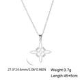 thumbnail image 5 of Osdhezcn Witchs-Knot Necklace Women Men Stainless Steel Pendant Necklace Lucky Jewelry, 5 of 11
