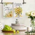thumbnail image 2 of SM-XLHN Bottle Yellow Daisy Leaves Spring Kitchen Towels Dish Towels, 18x26 Inch Farmhouse Flowers Decoration Hand Towels Set of 2, 2 of 6