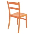 thumbnail image 2 of Compamia Tiffany Chaise de Salle à Manger de Patio Orange, 2 of 11