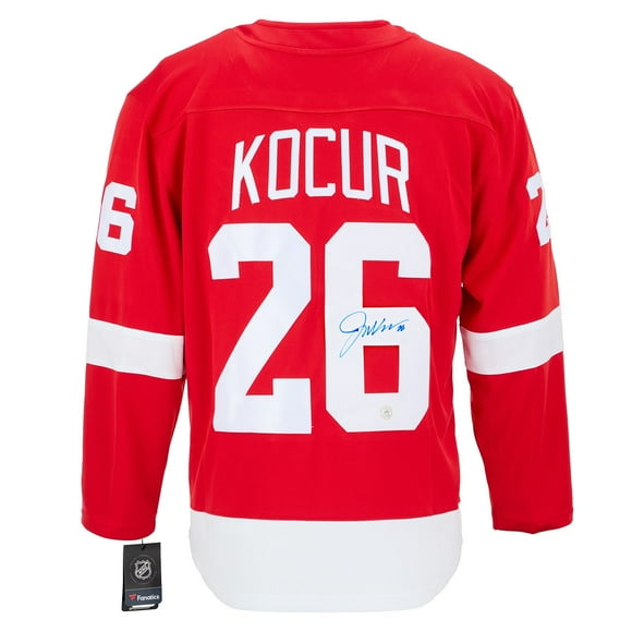 Joey Kocur Signed Detroit Red Wings Fanatics Breakaway Jersey