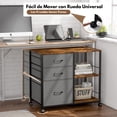 thumbnail image 2 of Cómoda con Cajones FurnitureR Organizador Armario Moderno con Ruedas, 2 of 10