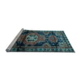 thumbnail image 2 of Ahgly Company Machine Washable Indoor Rectangle Persian Light Blue Traditional Area Rugs, 3' x 5', 2 of 4