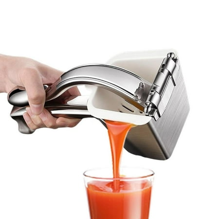 

Tohuu Lemon Squeezer Stainless Steel 600ml Capacity Stainless Steel Hand Press Juicer Heavy Duty Not Rust Hand Juicer with Removable Handle for Citrus Lime Orange kindness