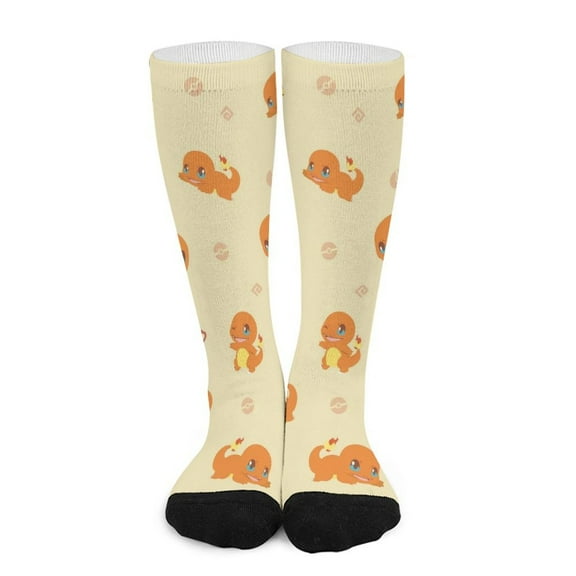 Charmander Stocking Long Socks Breathable Knee High Thigh Stockings High Socks Sport Socks for Mens Womens