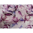 thumbnail image 5 of oneOone Cotton Poplin Purple Fabric Florals Craft Projects Decor Fabric Printed By The Yard 42 Inch Wide, 5 of 6