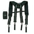 thumbnail image 4 of Tool Belt Suspenders Harness Comfort Adjustable 4 Point Loops Men Suspenders Work Tool Suspenders Harness for Electricians Grey, 4 of 6